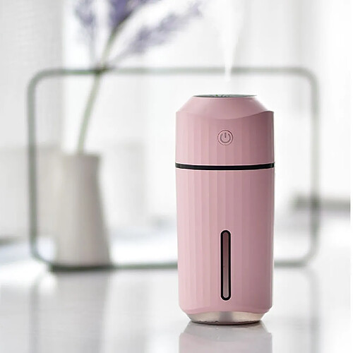 Wewoo Purificateur d'air Humidificateur à LED de grande capacité 320ml rose