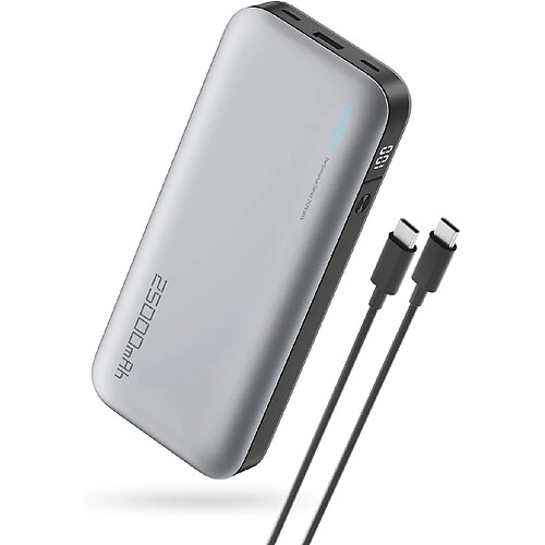 SANAG Batterie Externe 210W 25000 Mah Portable Charger Ordinateur Portable, Double Port Usb C 100W Et Usb A Charge Rapide Pd3.0 Pour Macbook Pro/Air, Iphone 15/14, Galaxy S24, Airpods, Etc