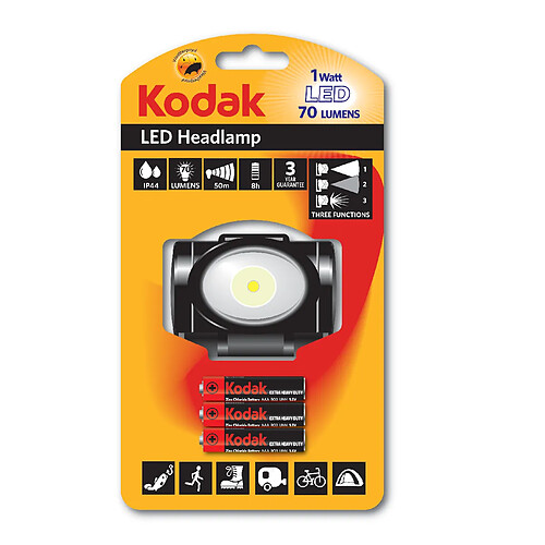 KODAK - Lampe Frontale 70 LED - NOIR