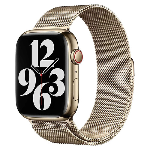 Bracelet à boucle Milanais pour Apple Watch Series 1 á 10 / SE / Ultra (2) (44/45/46/49 mm) - Gold