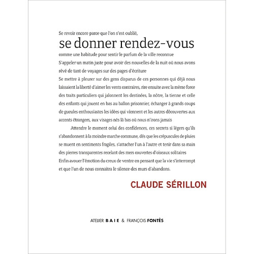 Se donner rendez-vous · Occasion