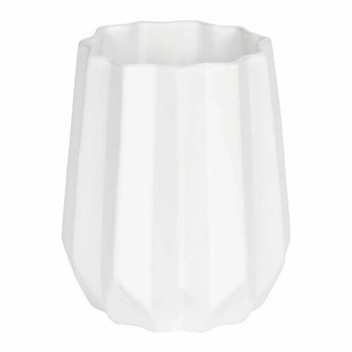 Paris Prix Vase Déco en Céramique Origami 15cm Blanc