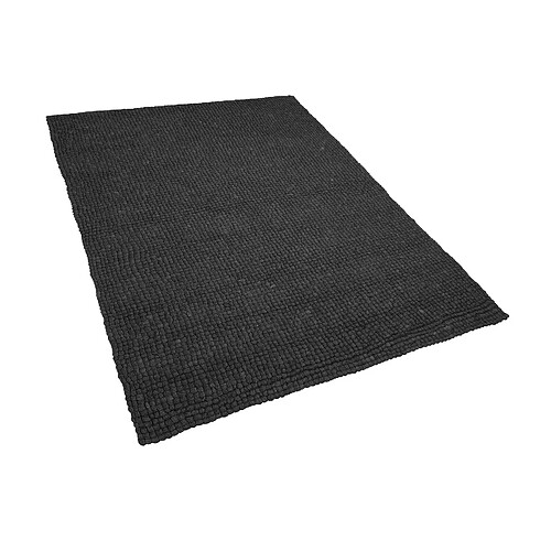 Beliani Tapis en tissu gris foncé 160 x 230 cm AMDO