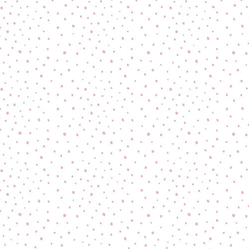 Noordwand Papier peint Mondo baby Confetti Dots Blanc, rose et beige