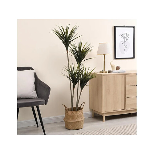 Vente-Unique Plante artificielle Yucca avec pot - H.150 - LYA