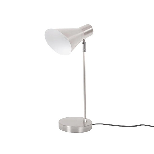 LEITMOTIV Lampe à poser moderne en métal - H.46cm - Argent