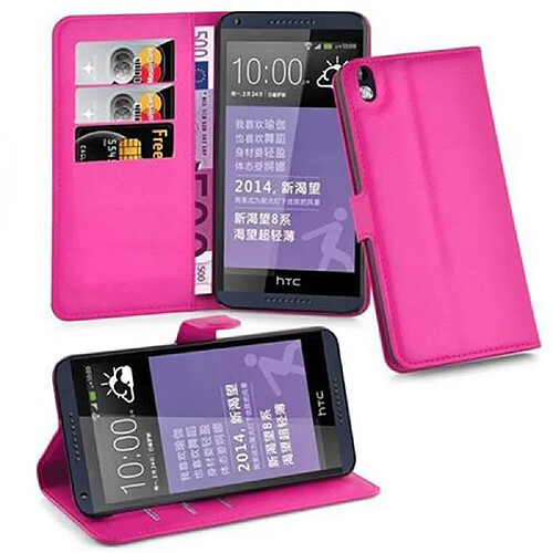 Cadorabo Coque HTC Desire 816 Etui en Rose