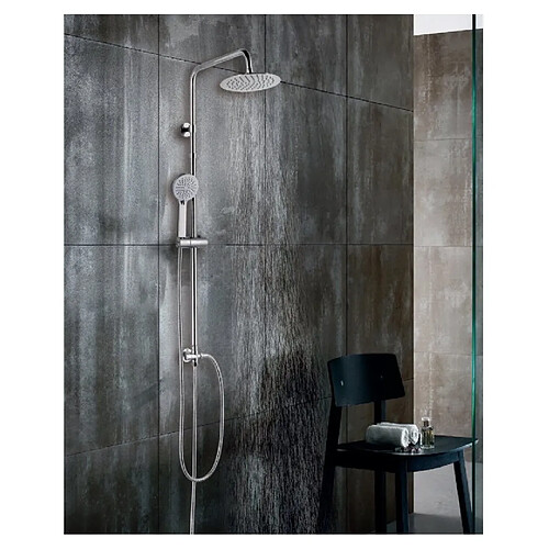 Karag Set de douche murale ELENI avec douchette en chrome