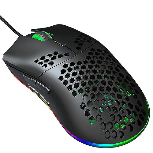 Universal J900 Maison de jeu USB Wired Gaming RGB Gaming avec six conceptions ergonomiques DPI réglables pour le bureau