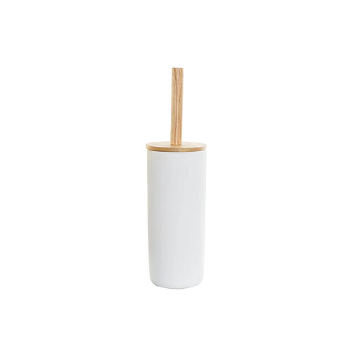 Brosse de salle de wc DKD Home Decor Naturel Blanc Grès (10 x 10 x 38 cm)