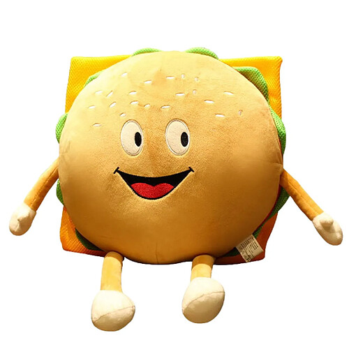 Universal Simulation hamburger poupée poupée peau amiable mignon hamburger peluche cadeau pour enfants, bébés et enfants 45 cm | oreiller de luxe