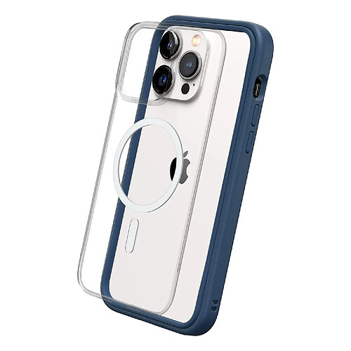 RhinoShield Coque modulaire Mod NX Compatible avec MagSafe pour [iPhone 15 Pro] Force magnétique supérieure, Personnalisable. Absorbe Les impacts des Chutes de 3,5 mètres - Bleu Marine