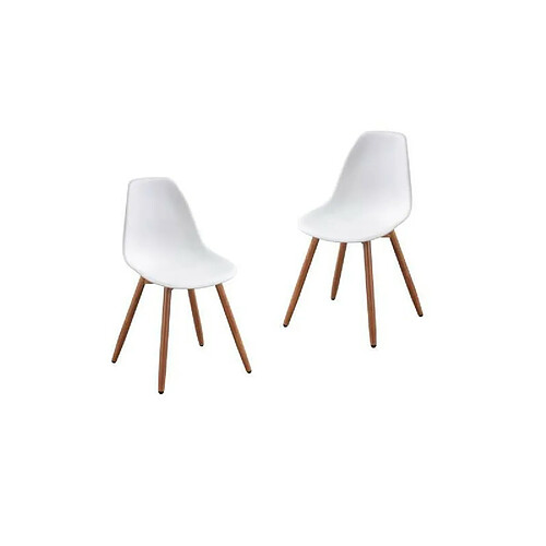 Lot de 2 chaises de jardin PP - 50 x 55 x 85,5 cm