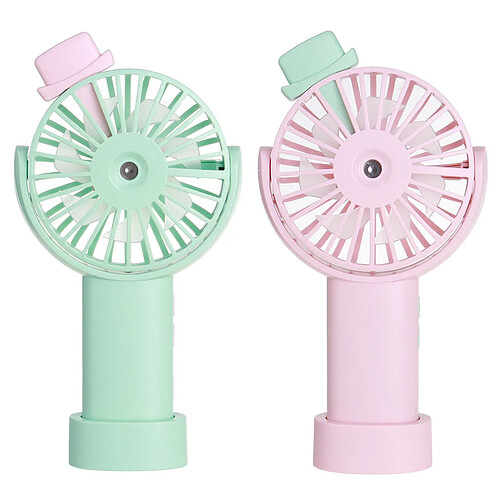 Mini Ventilateur de Pulvérisation portatif Réglage à 3 vitesses Chargement USB Ventilateur de Maison Extérieur Portable Léger