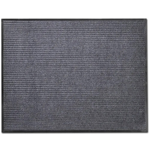 Decoshop26 Tapis d'entrée paillasson PVC Gris 120 x 180 cm DEC023124