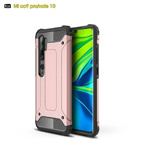 Wewoo Coque Renforcée Pour Combinaison TPU + PC Xiaomi Mi CC9 Pro / Note10 Or Rose