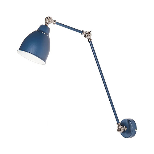 Beliani Lampe murale bleu foncé MISSISSIPPI L