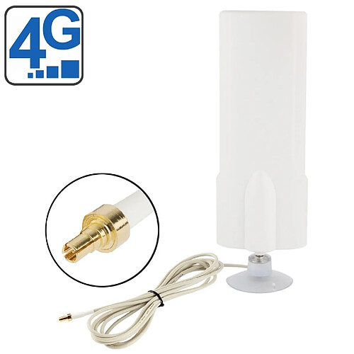 Wewoo Antenne intérieure de haute qualité 25dBi CRC9 4G, longueur de câble: 2m, taille: 20.7cm x 7cm x 3cm