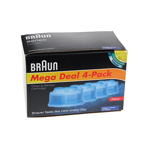 Braun RECHARGE LOTION NETTOYANTES 4 PIECES