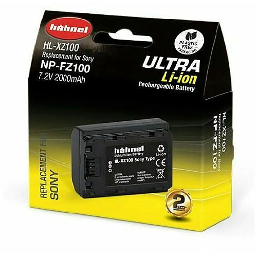 Batterie Hahnel Ultra NP-FZ100 pour Sony A7 IV, FX3, A7C, A7 III, A7R III, A7R IV, A9 II et A1