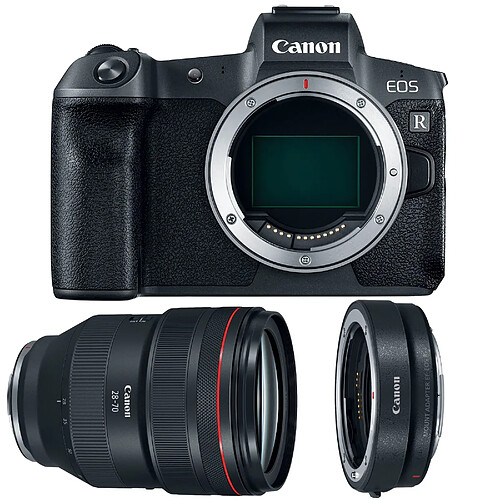 CANON EOS R + RF 28-70mm F2L USM + EF-EOS R Mount Adapter