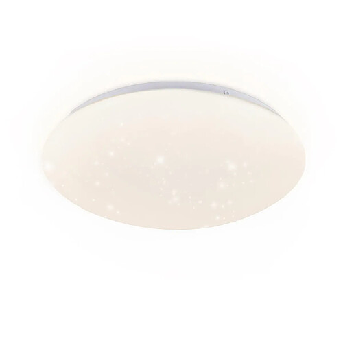 NETTLIFE Plafonnier LED 30 cm Ronde IP44 18 W Chambre Ciel Étoilé Blanc Neutre Étanche pour Cuisine Chambre d'Enfant Couloir