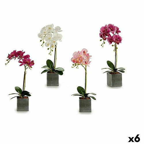 Ibergarden Fleur décorative Orchidée Plastique 14 x 51 x 18 cm (6 Unités)