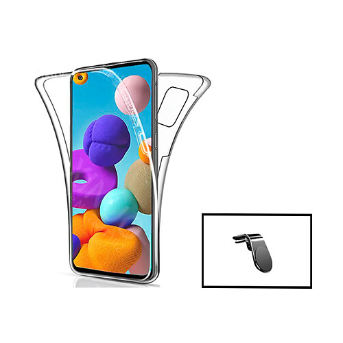 PHONECARE Kit Coque 3x1 360° Impact Protection + Support Magnétique L Conduite en Toute Sécurité pour Samsung Galaxy A12