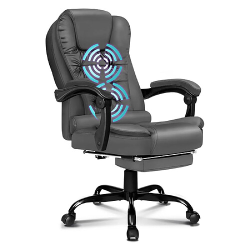 ALFORDSON Fauteuil de Bureau de Massage avec Repose-pieds Siège de jeu Exécutif