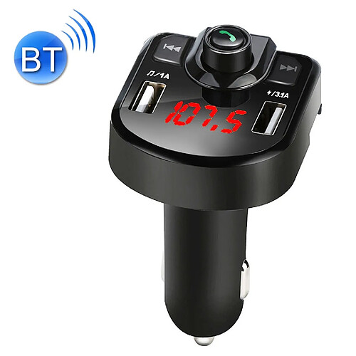 Transmetteur FM Bluetooth Double USB, Appels Mains Libres + SD 4Go YONIS