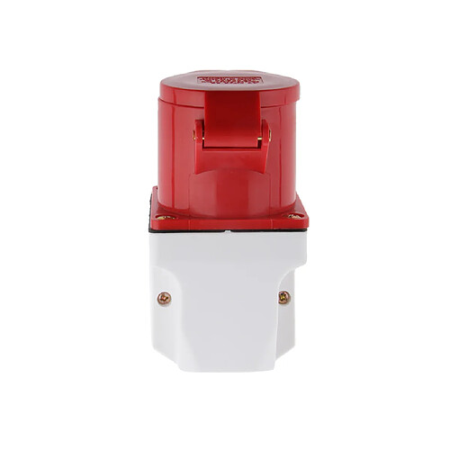 Adaptateur 4 Broches Prise Murale De Surface Inclinée 380v 3p + E Ip44 étanche 32a Rouge