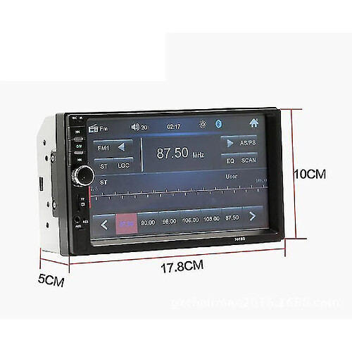 Universal 7''écran tactile HD Bluetooth voiture stéréo radio FM fonction assistance lecteur USB MP5