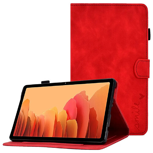 Etui en PU avec support et porte-cartes pour votre Samsung Galaxy Tab A7 10.4 (2020) T500 - rouge