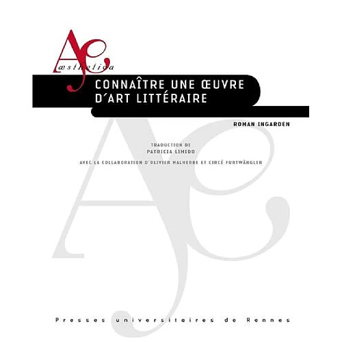 Connaître une oeuvre d'art littéraire