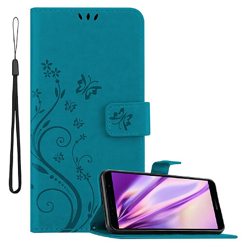 Cadorabo Coque Honor 7A / Huawei Y6 PRIME 2018 Etui en Bleu