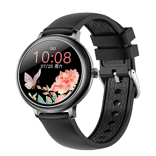 Chrono Smartwatch, Fitness Tracker IP68 Montre de sport étanche Montre intelligente avec moniteur de fréquence cardiaque et moniteur d'oxygène dans le sang pour femmes Hommes , Données de santé et de remise en forme pour les femmes(noir)