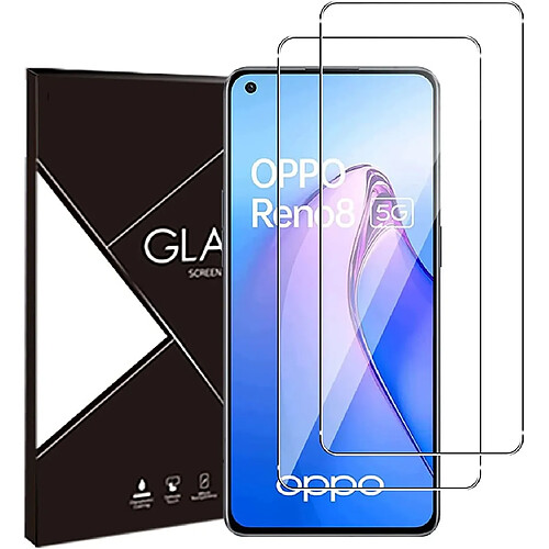 X2 Verres Trempes Pour Oppo Reno 8 5G Little Boutik®