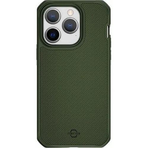 Itskins Coque pour iPhone 14 Pro Renforcée Ballistic Nylon R Vert