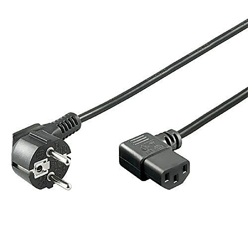 Goobay 96042 1.5m CEE7/7 Coupleur C13 Noir câble électrique - Cables électriques (1,5 m, Mâle/Femelle, CEE7/7, Coupleur C13, 250, Noir)