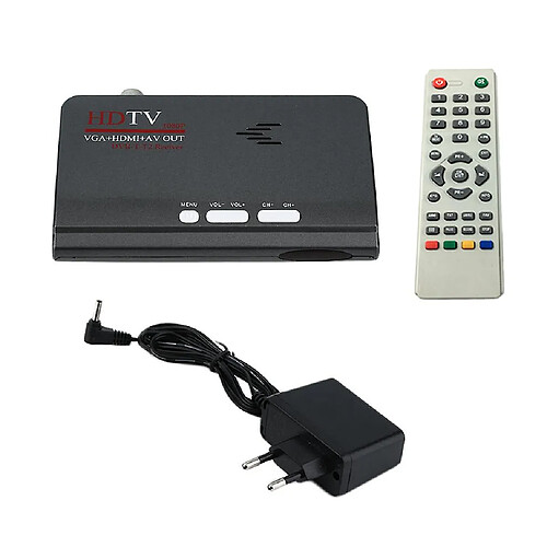 Universal Numérique terrestre HDMI 1080p DVB-T/T2 TV Box VGA AV CVBS Tuner Récepteur