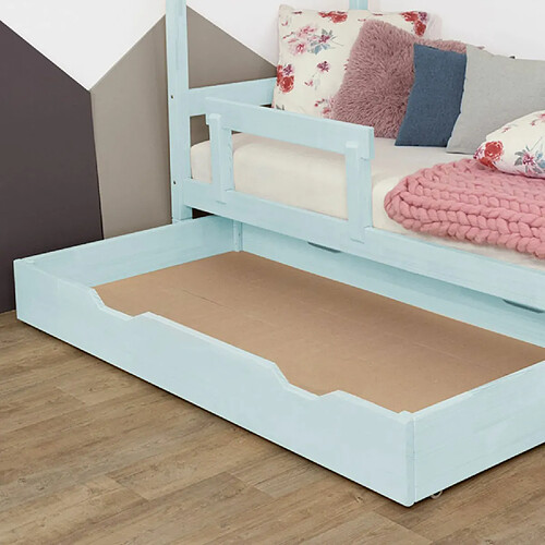 Youdoit Tiroir de lit 120 x 190 BUDDY - bleu clair