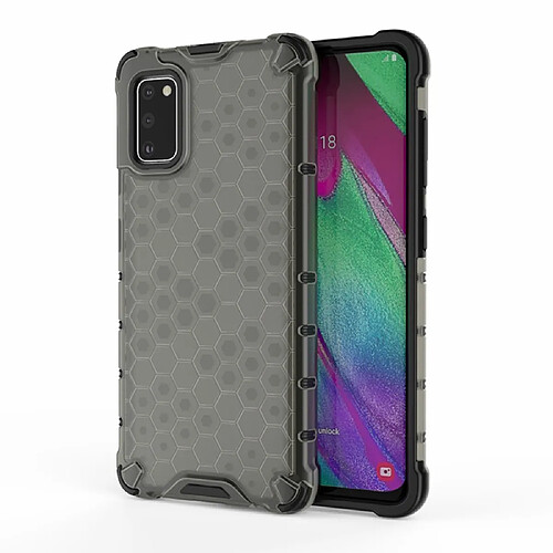 Coque en TPU modèle en nid d'abeille hybride antichoc noir pour votre Samsung Galaxy A41 (Global Version)