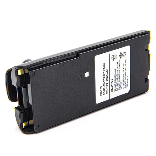 vhbw NiMH batterie 2000mAh (7.2V) pour radio talkie-walkie Icom IC-F21, IC-F21BR, IC-F21GM, IC-F21S, IC-F22, IC-F22S, IC-F22SR, IC-F30FS