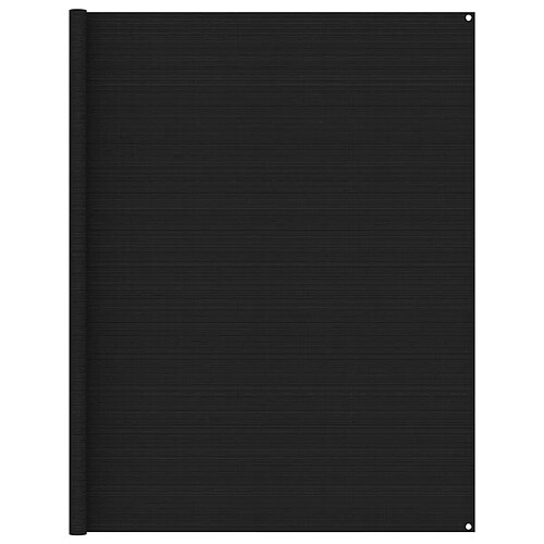 vidaXL Tapis de tente 250x250 cm Noir