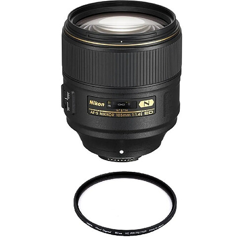 NIKON AF-S 105MM F1.4E ED + HOYA 82mm PRO 1D Protector