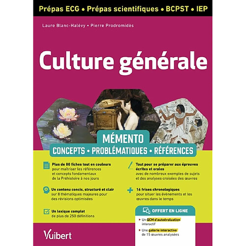 Culture générale prépas ECG, prépas scientifiques, BCPST, IEP : mémento : concepts, problématiques, références