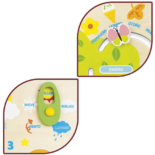 COLORBABY Jeu éducatif en Bois hiboux (42737)