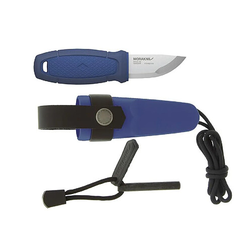 MORAKNIV - 12631 - POIGNARD DE POCHE MORA ELDRIS BLEU + FIRE STARTER