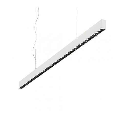 Ideal Lux Suspension Office 1 ampoule Métal,aluminium blanc