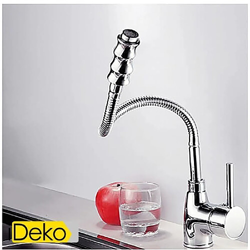 iDeko® Robinet Mitigeur de cuisine Contemporary Chrome la flexion rotative de robinet de cuisine